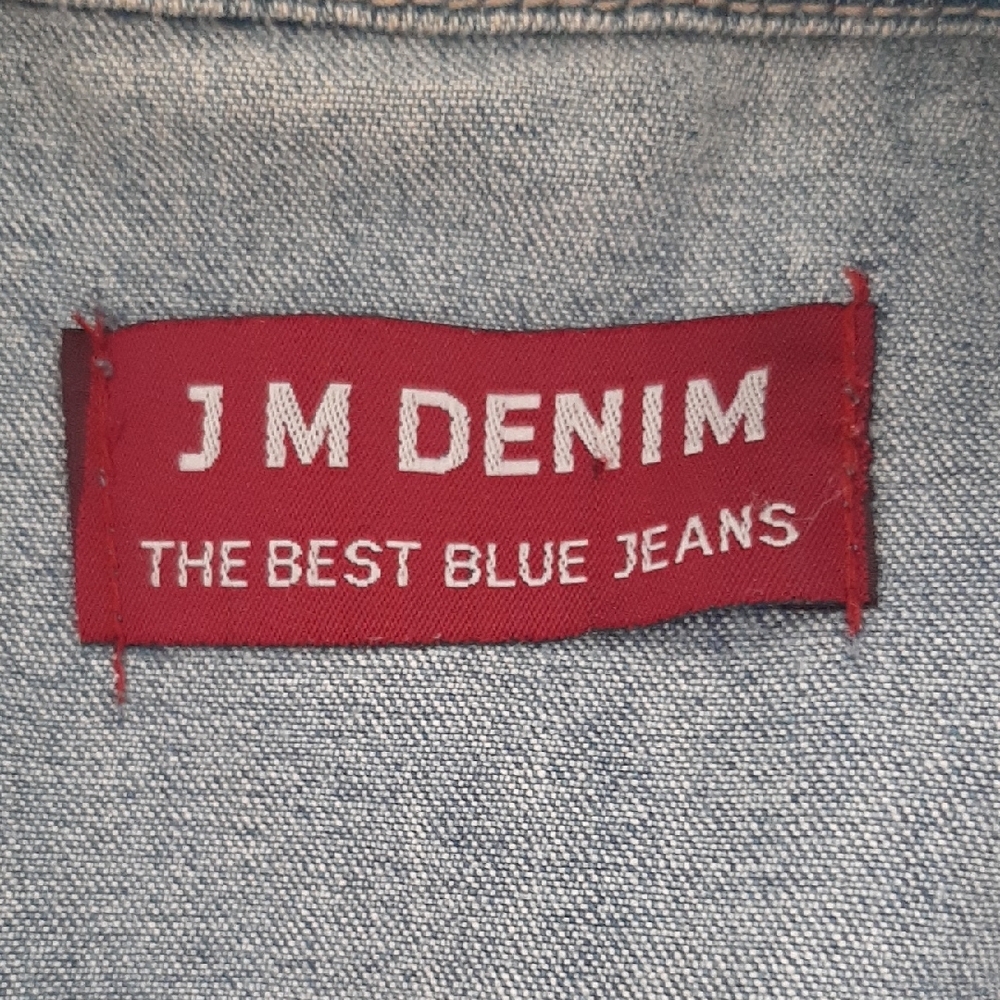 J M DENIM💙"THE BEST BLUE JEANS" Light Blue Jean Jacket-Fitted Casual Style Sz 8 - Picture 5 of 10